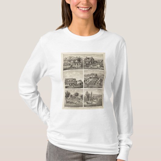 住宅、ビール醸造所、牧場 Tシャツ (正面)