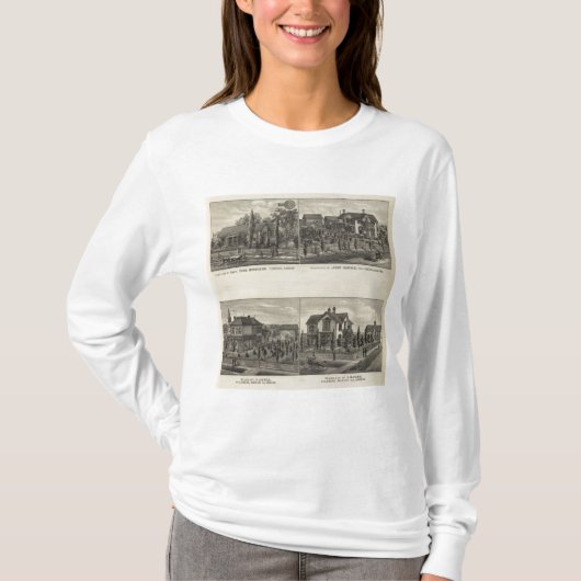 住宅、フィレンツェおよびHillsboro、カンザス Tシャツ (正面)