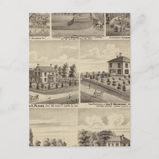 住宅、ポークの農場 ポストカード (正面)