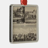 住宅、ミネソタ2 メタルオーナメント (右)