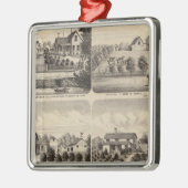 住宅、ミネソタ2 メタルオーナメント (左)