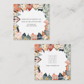 住宅 不動産 弁護士事務所 など スクエア名刺 (正面/裏面)