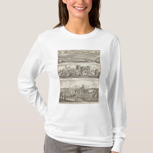 住宅、農場および教会 Tシャツ (正面)