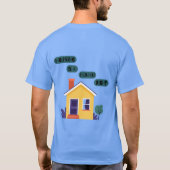 住居は人権です Tシャツ (裏面)