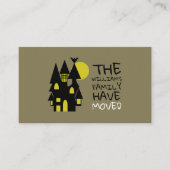 住幽霊のよく出る宅、住所カードの変更 名刺 (正面)