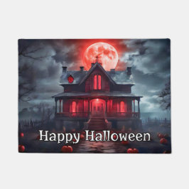 住幽霊のよく出る居 |ハッピーハローウィン ドアマット