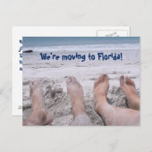 住所おもしろいのフロリダへの移動 案内ポストカード (正面/裏面)