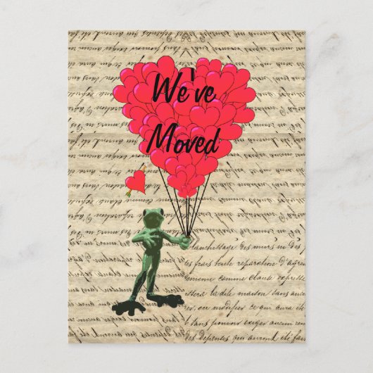 住所おもしろいの変更 案内ポストカード (正面)