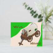 住所おもしろいの変更 案内ポストカード (スタンド正面)