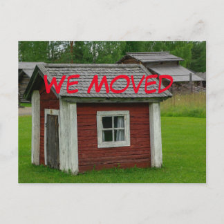 住所おもしろいはがきの変更 案内ポストカード