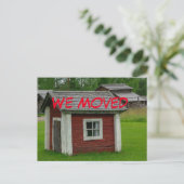 住所おもしろいはがきの変更 案内ポストカード (スタンド正面)