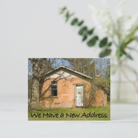 住所おもしろいはがきの変更#31 案内ポストカード (スタンド正面)