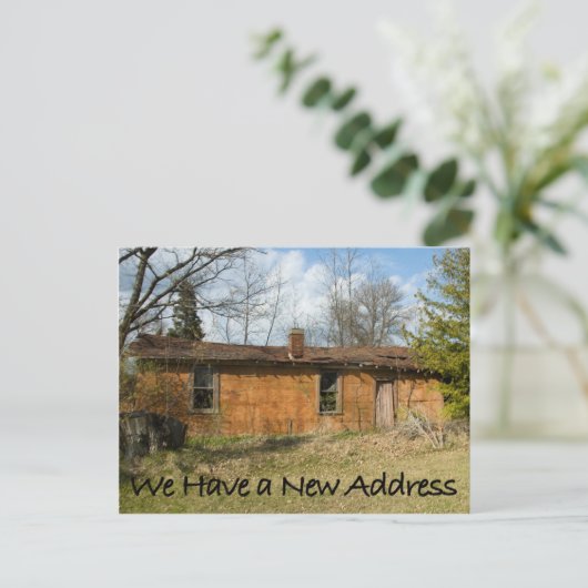 住所おもしろいはがきの変更#32 案内ポストカード (スタンド正面)