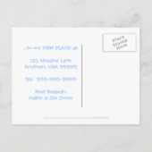 住所おもしろいはがきの馬漫画変更 案内ポストカード (裏面)