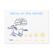 住所おもしろいはがきの馬漫画変更