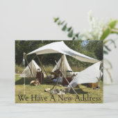 住所おもしろいカードのプライベート変更 – Camp 案内状 (スタンド正面)