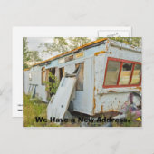 住所おもしろいカードの変更:トレーラーホーム 案内ポストカード (正面/裏面)