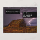 住所おもしろい変更カードはがき 案内ポストカード (正面)