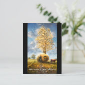 住所が変わった | エッグハおもしろいウス 案内ポストカード (スタンド正面)