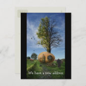 住所が変わった | オールドエッグハウス 案内ポストカード (正面/裏面)