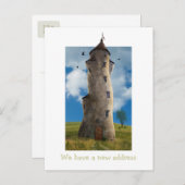 住所が変わった | ファミリータおもしろいワー 案内ポストカード (正面/裏面)