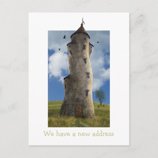 住所が変わった | ファミリータおもしろいワー 案内ポストカード (正面)