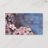 住所と日付の付いた表番号カード プレイスカード (裏面)