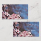 住所と日付の付いた表番号カード プレイスカード (正面/裏面)