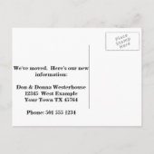 住所のおもしろい変更の可能性 案内ポストカード (裏面)