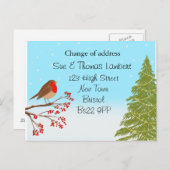 住所のクリスマス変更 案内ポストカード (正面/裏面)