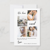 住所のモダン変更のお知らせ写真 サンキューカード (正面)