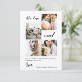 住所のモダン変更のお知らせ写真 サンキューカード (スタンド正面)