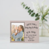 住所のモダン変更フォトポストカード 案内ポストカード (スタンド正面)