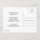 住所のモダン最小変更箇所のみ 案内ポストカード (裏面)