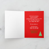 住所の写真の変更クリスマスカード シーズンカード (内部)