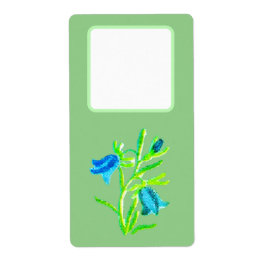 住所の出荷ラベル花のスタイルデザイン ラベル