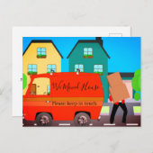 住所の変更おもしろいカスタム葉書 ポストカード (正面/裏面)