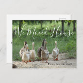 住所の変更おもしろい写真カスタム葉書 ポストカード (正面/裏面)