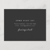 住所の変更かわいい引っ越しましたシンプル ポストカード (裏面)