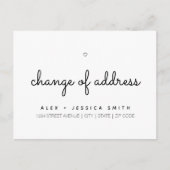 住所の変更かわいい引っ越しましたシンプル ポストカード (正面)