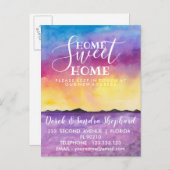 住所の変更に伴い、ラベンダーフィールドが移動されました 案内ポストカード (正面/裏面)