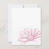 住所の変更に伴うピンクの花の効果 案内状 (裏面)