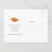 住所の変更に関する発表 ポストカード (裏面)