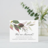 住所の変更に関する発表 ポストカード (スタンド正面)