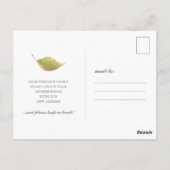 住所の変更に関する発表 ポストカード (裏面)