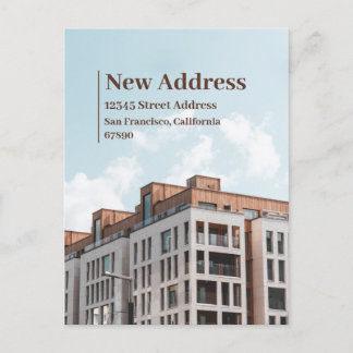住所の変更に関する発表 ポストカード