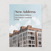 住所の変更に関する発表 ポストカード (正面)