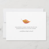 住所の変更に関する発表 招待状 (裏面)