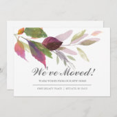 住所の変更に関する発表 招待状 (正面/裏面)