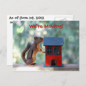 住所の変更のお知らせリス 案内ポストカード (正面/裏面)